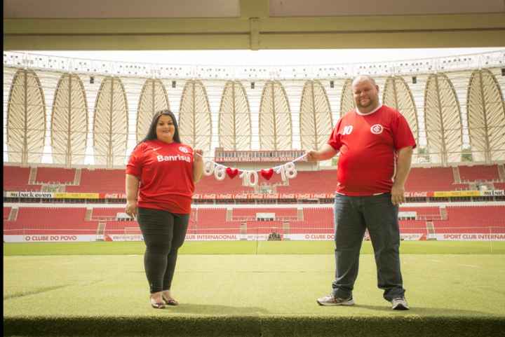 Nossa data, no estádio do nosso time 