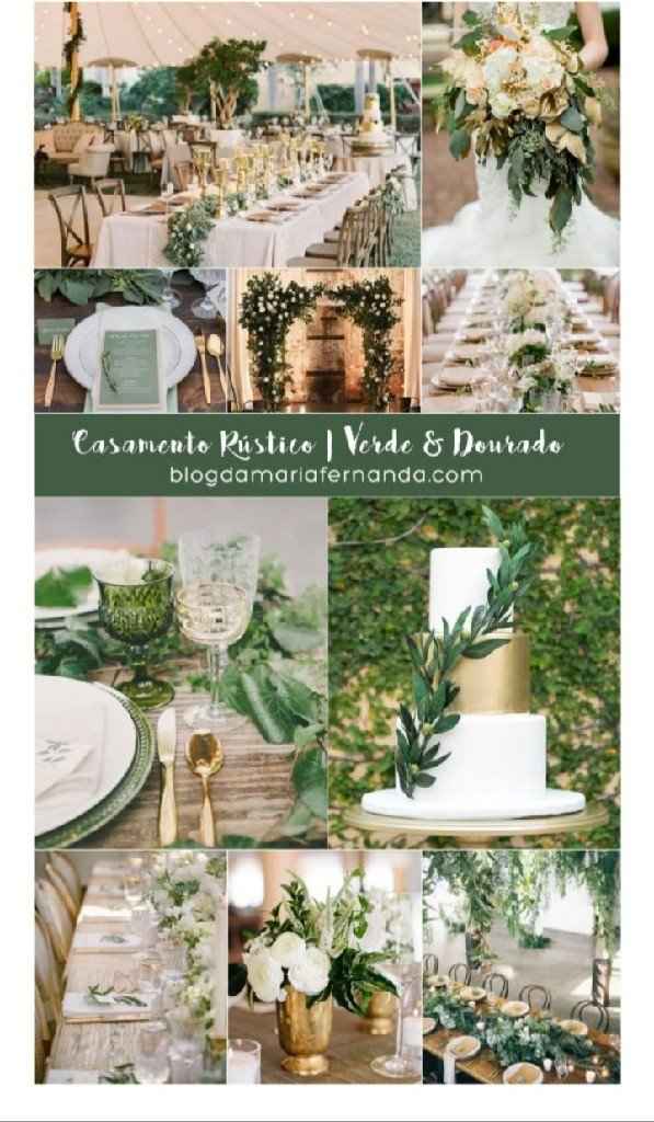 Paleta: verde e dourado 😍 - 1