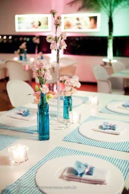 Decoração Azul e Rosa