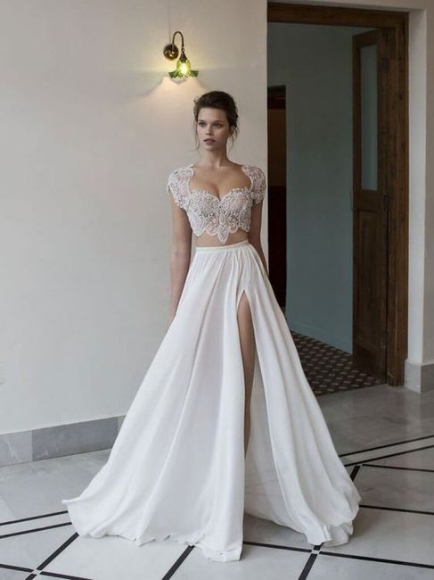Vestido Moderno (estilo saia e blusa cropped)