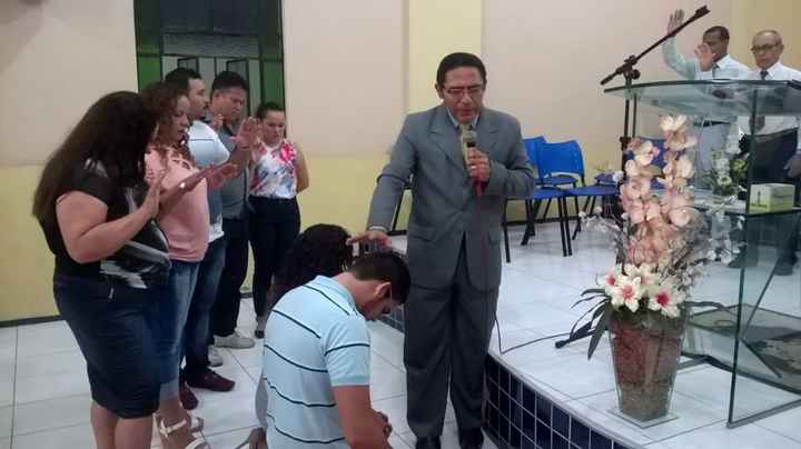 Sendo abençoados (nossas famílias alí do lado)
