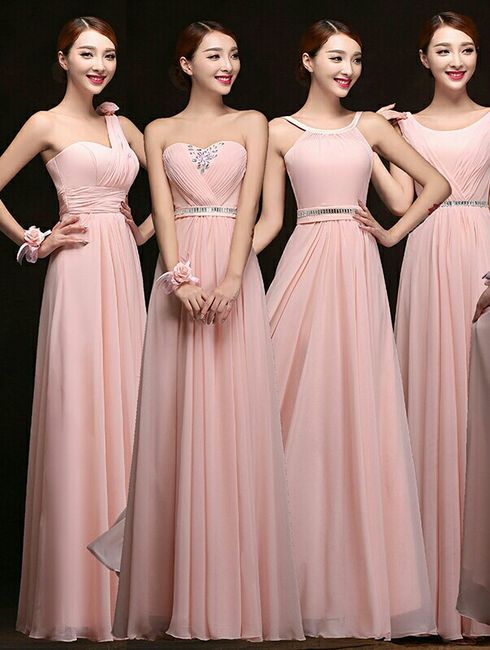 Qual será a cor dos vestidos das madrinhas? - 1