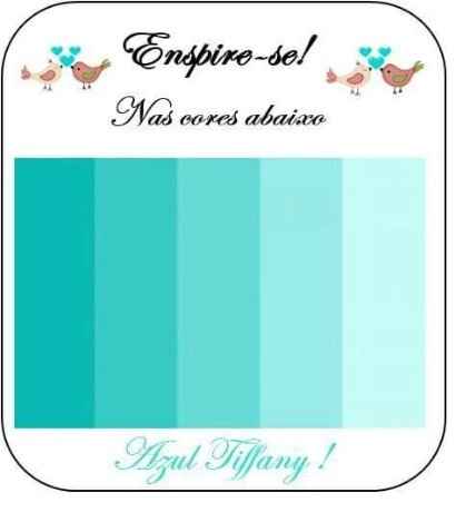 Verde tiffany e azul tiffany online