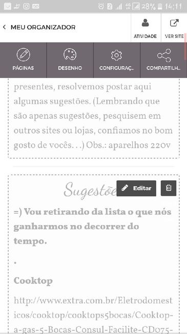 Aii noivinhas não sei qual site faço minha lista de presentes - 1