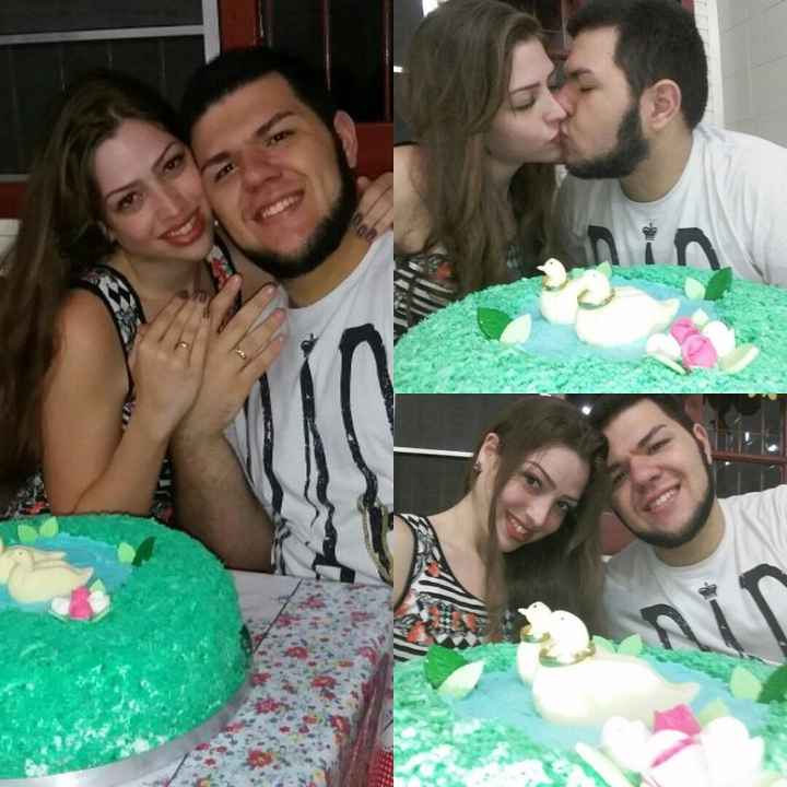 dia 04 de janeiro de 2017 dia do meu aniversário e dia em que fiquei oficialmente noiva