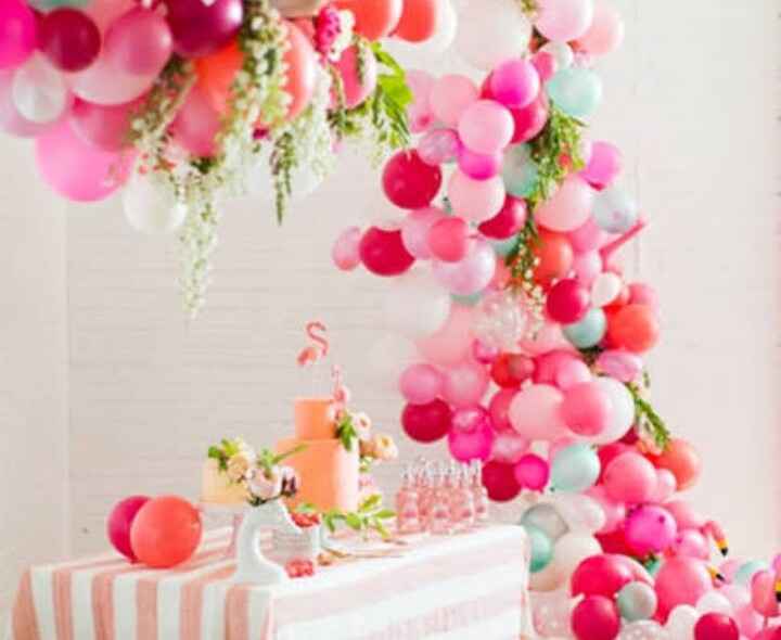 Decoração de chás ou recepção com esferas *.* - 6