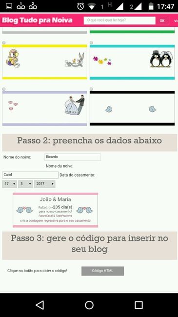 Criando contador de dias para o casamento - 6