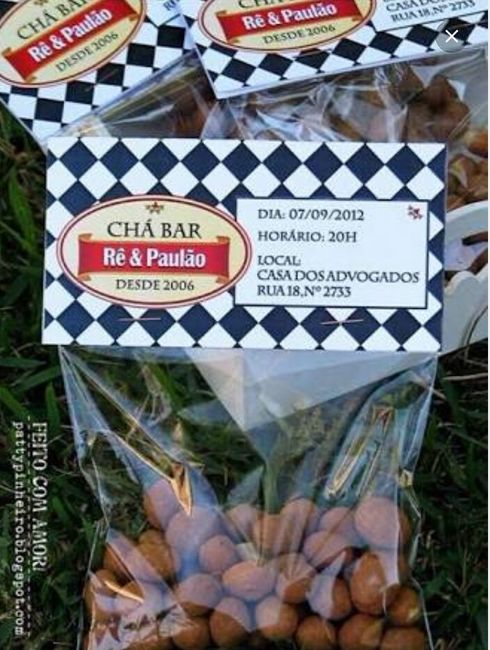 Inspirações de lembrancinhas para chá bar *.* - 1