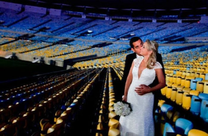 Casamento no estádio de futebol *.* - 8