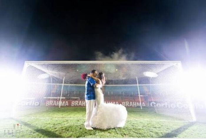 Casamento no estádio de futebol *.* - 10