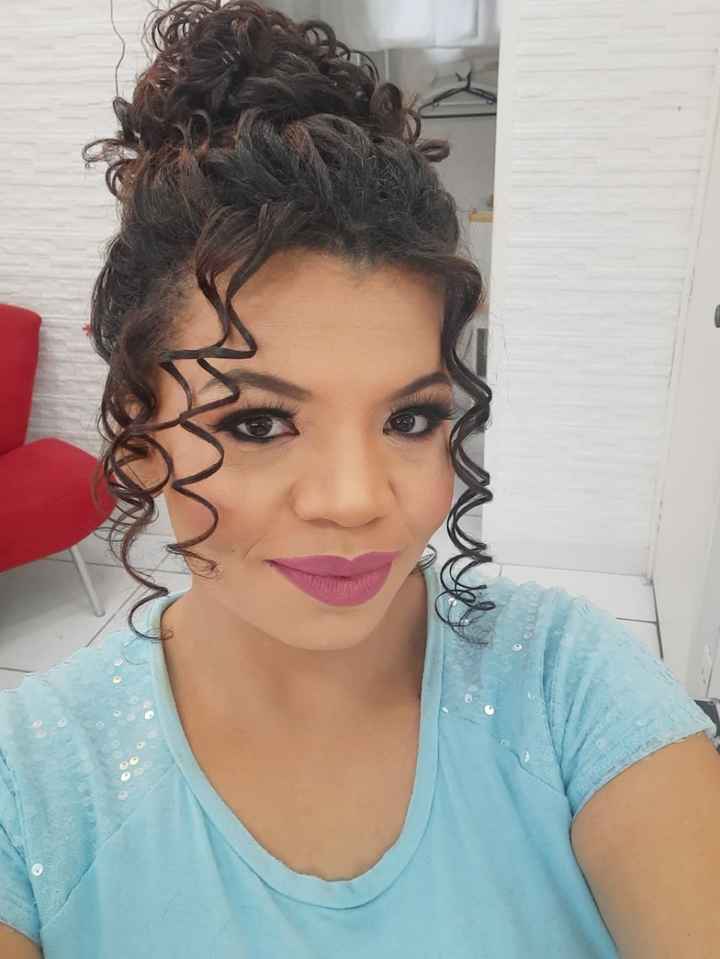 Minha prévia da make e penteado ♡ - 3