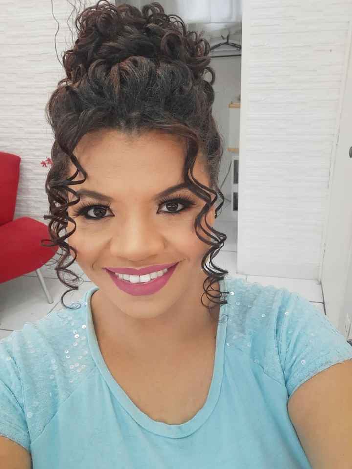 Minha prévia da make e penteado ♡ - 6