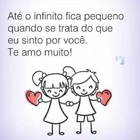 Nada é capaz de descrever ou medir o sentimento do amor....