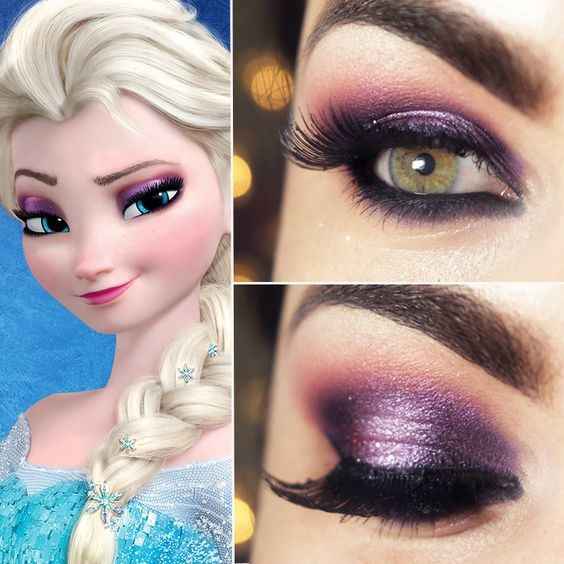 Sugestão de maquiagem 1, baseado em uma rainha disney