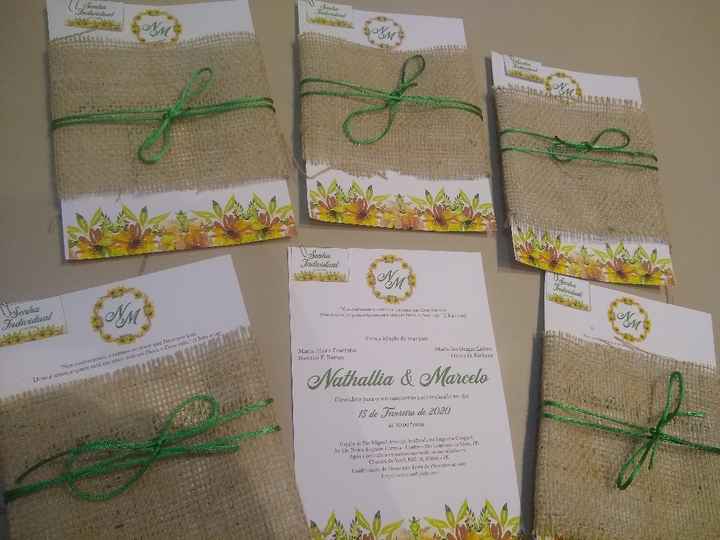 Convite de casamento sem envelope - 1