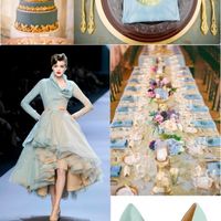 Azul e dourado