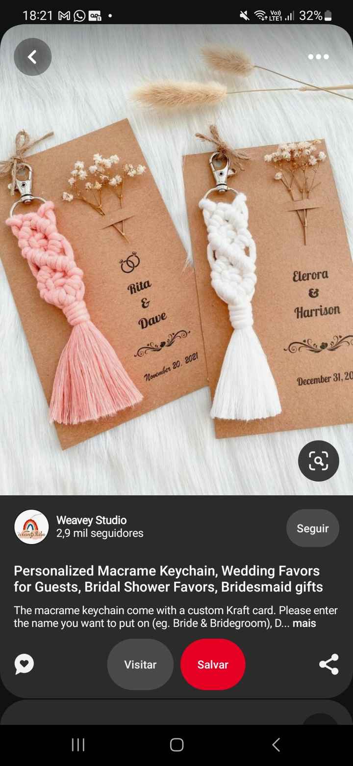 Lembrancinhas de chaveiro - 1