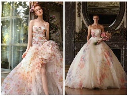 vestido com aquarela