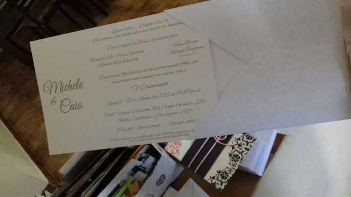 Nossos convites de casamento - parte 1 - 2