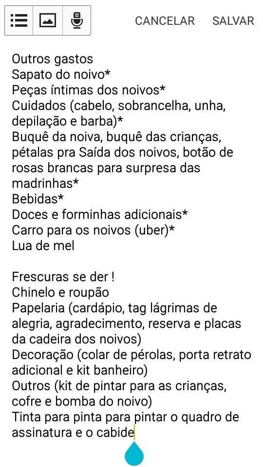 Pendências  - parte 1 outros gastos - 1