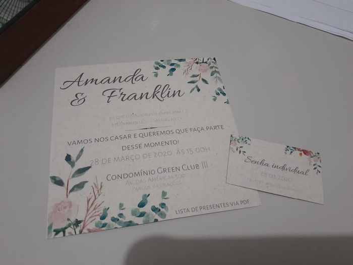 Convite Casamento, saiuuuuu ♥️ - 2