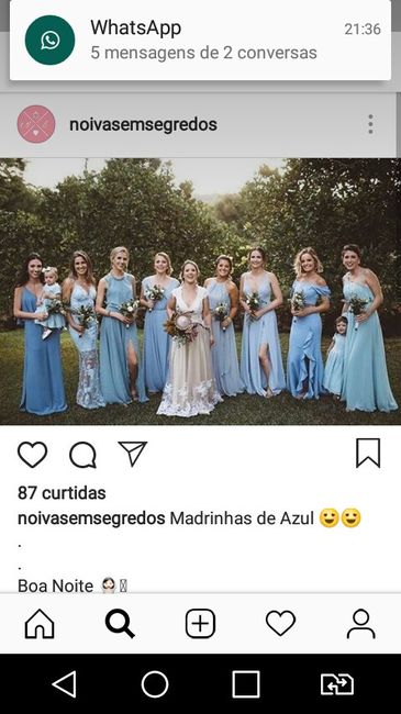 Madrinhas de Azul 💙 - 2