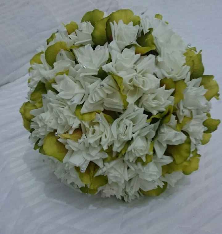 Diy buquê brinde convite e porta aliança - casamento da tia - 2