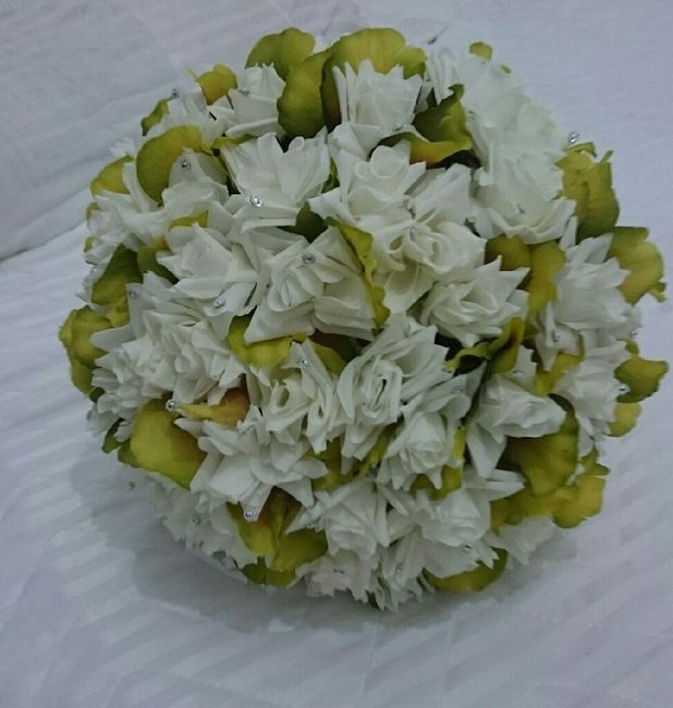 Diy buquê brinde convite e porta aliança - casamento da tia - 2