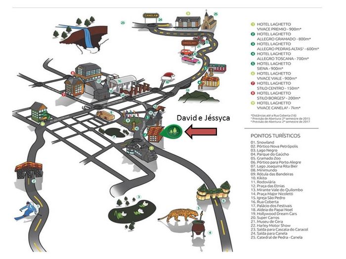 mapa entorno do hotel