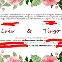 Meu convite ❤️ Preciso de dicas 🤔🙆🏽👰🏽 - 1