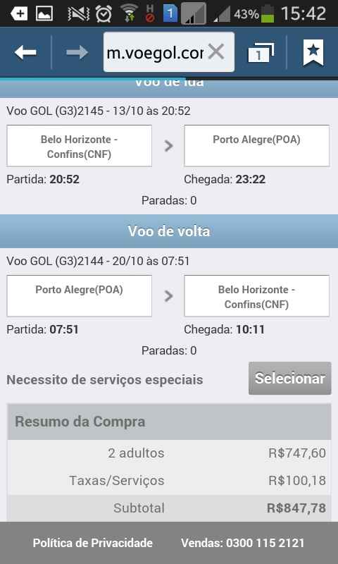 Partindo de Confins