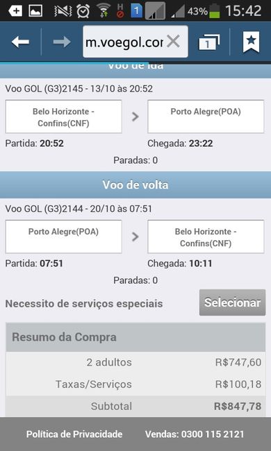 Partindo de Confins