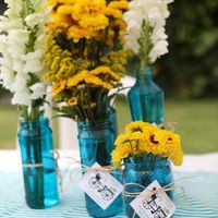 sim..azul tiffany, amarelo e branco..