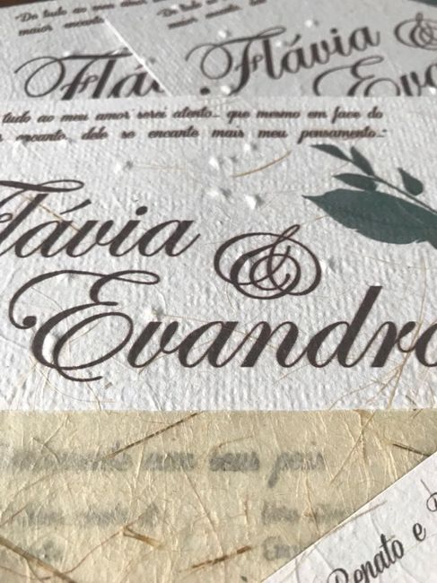 Convite de Casamento Folhagens e Sementes - 3