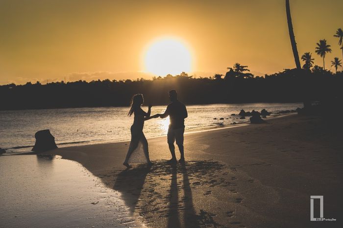 Deus nos deu esse por do sol lindo