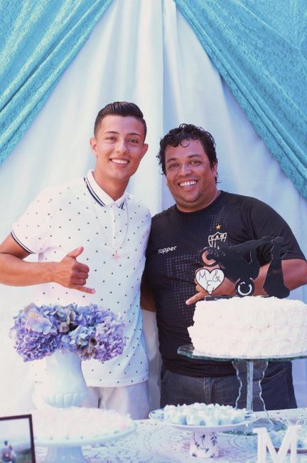 Meu irmão e meu pai.