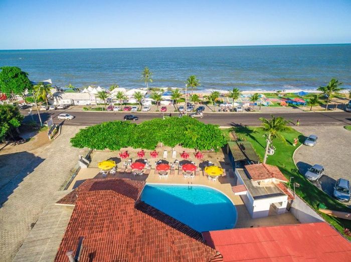 Localização do Hotel, em frente o Toa Toa e a Beira Mar.