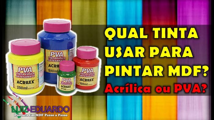 Mais ou menos esse tipo de tinta, a PVA.