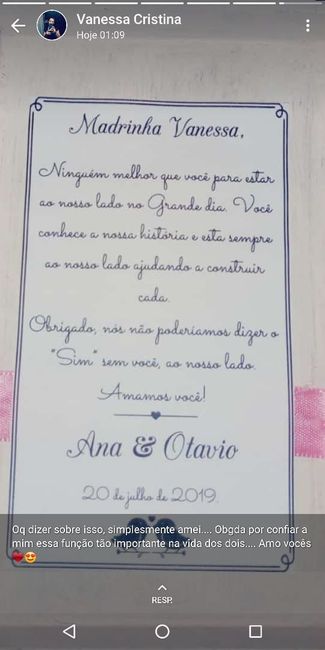 Minha Madrinha/ Irmã - Vanessa
