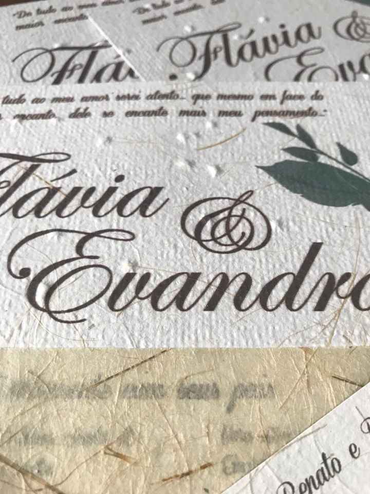Convite de Casamento Folhagens e Sementes - 3