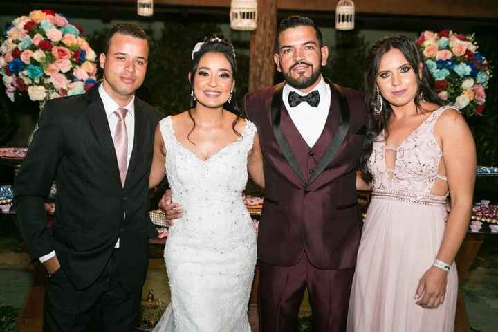 Angélica e Washington - foram as escolhas do meu marido, sua irmã e seu cunhado, então não sei expli