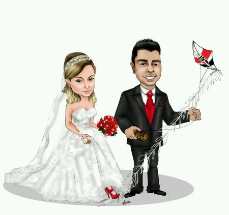 Caricaturas para o casamento - 2