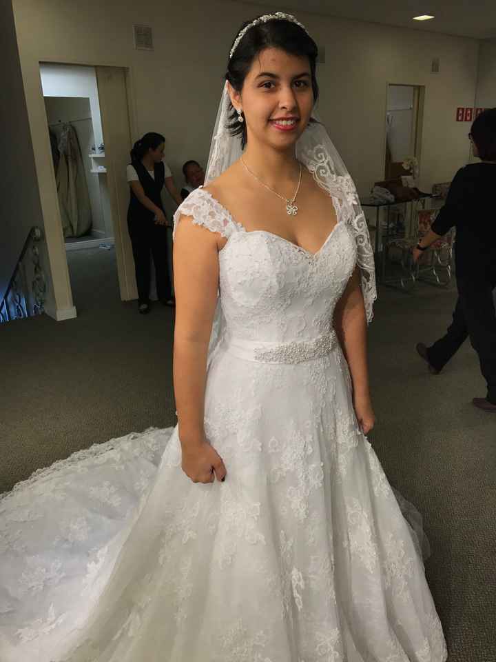 Minha primeira prova do vestido de noiva - 1