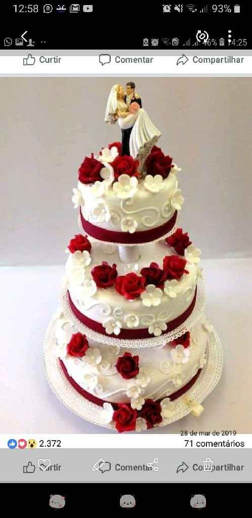 Bolo de Casamento. - 1