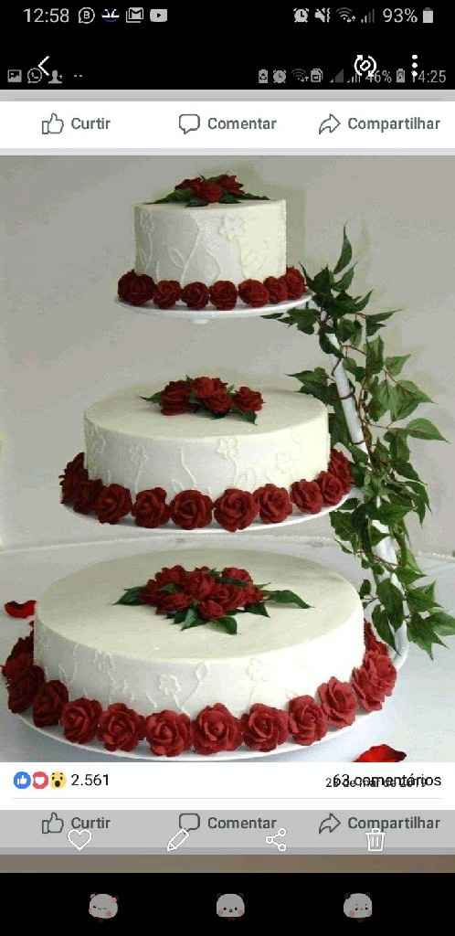 Bolo de Casamento. - 2