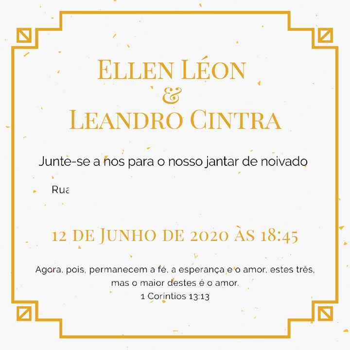 Jantar de Noivado - 2