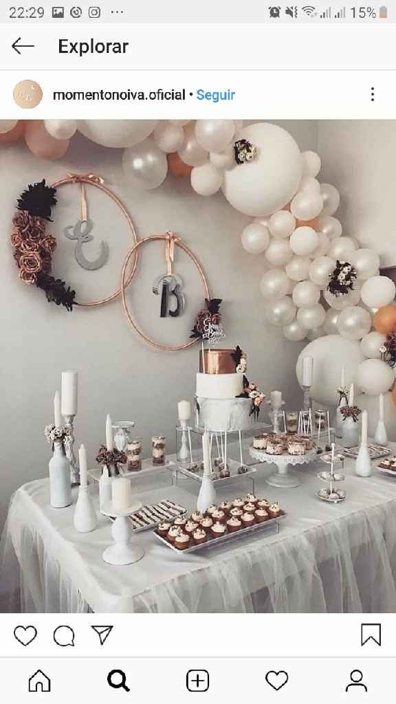 Mesa para bolo simples casamento civil rústico - 1