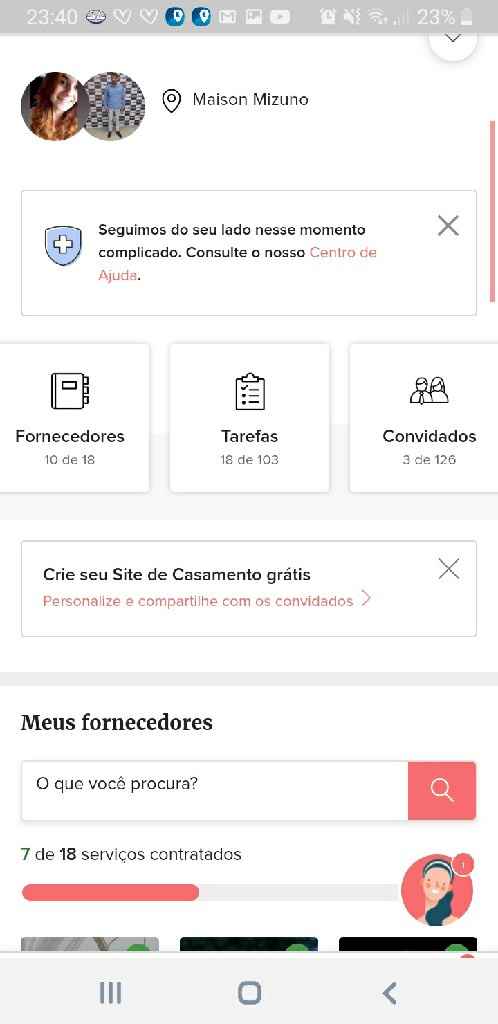 Organização Convidados - 1