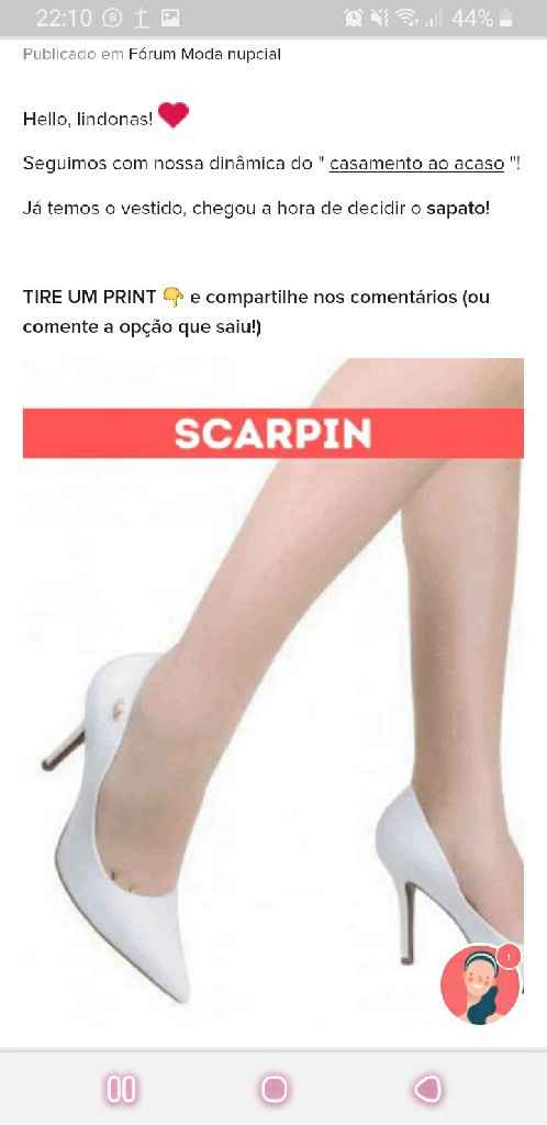 TIRE UM PRINT para decidir o sapato - 1