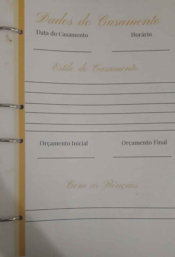 Meu tão esperado e sonhado Planner de Casamento - 4